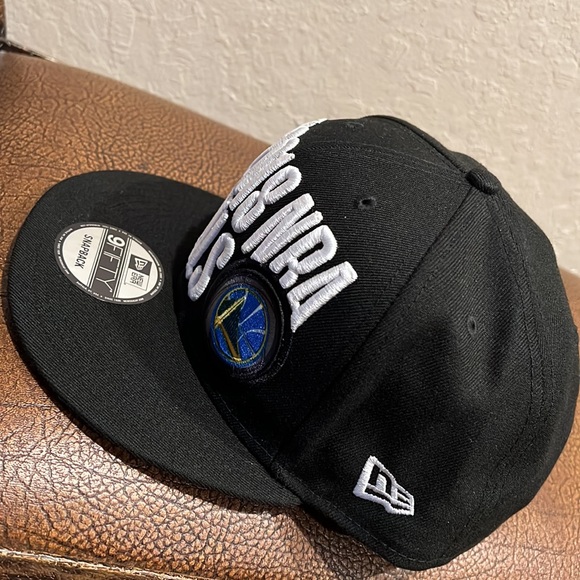 Rare New NBA World Champions Finals Golden State Warriors 2018 Blk Baseball Cap - Picture 3 of 8